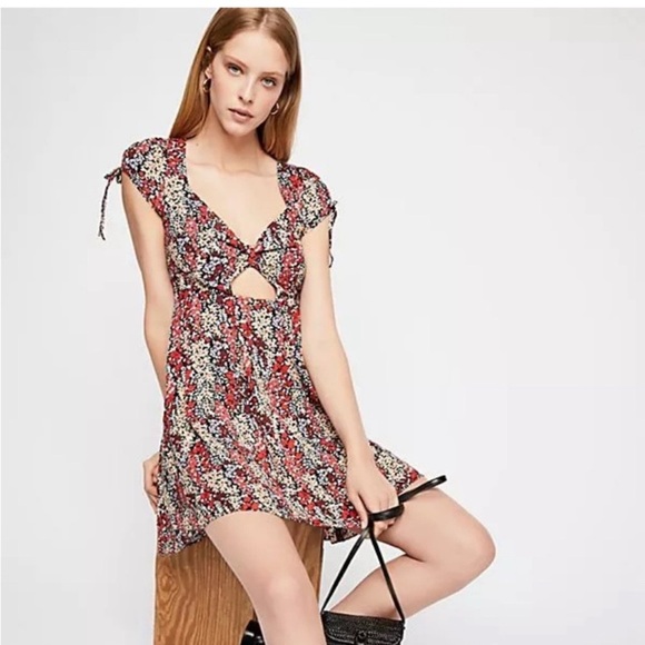 Free People Miss Right Mini‎ Keyhole Dress - Picture 3 of 10